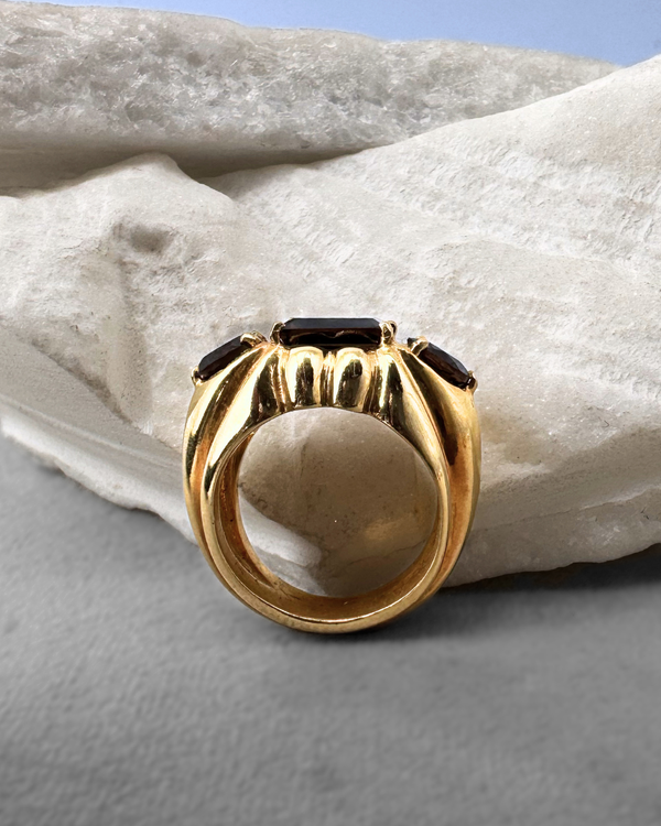 Matricaria Ring — Smokey Quartz