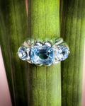 Anello Matricaria - Topazio Blu - 2